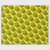 Papier Cadeau Amazone à ailes orange (Plat)