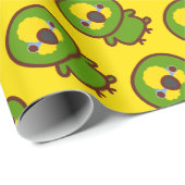 Papier Cadeau Amazone à ailes orange (Coin rond)