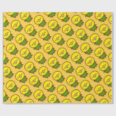 Papier Cadeau Amazone à tête jaune (Plat)