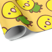 Papier Cadeau Amazone à tête jaune (Coin rond)