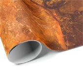 Papier Cadeau Amber stone texture (Coin rond)