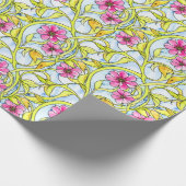 Papier Cadeau Ambiance florale Art Nouveau Funky (Coin)