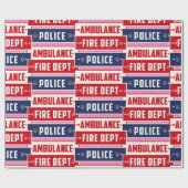 Papier Cadeau Ambulance de police des incendies Thunder_Cove (Plat)