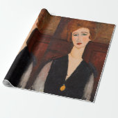 Papier Cadeau Amedeo Modigliani - Portrait d'une femme (Déroulé)