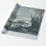 Papier Cadeau AMERICA WINTER Vintage Christmas Wrapper Paper<br><div class="desc">'Scènes d'hiver américaines. Morning' [Lithograph] - Frances Flora Bond Palmer (1854) vintage festif Winter thème roll of Christmas wrapping paper. Peintures authentiques et originales (huile et aquarelle), lithographies, encre sur papier, gravures et photographies des meilleurs artistes et photographes du monde. Visitez le magasin "My Vintage Christmas" pour des décors de...</div>