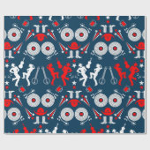 Papier Cadeau American Country Music Line Dancing (Plat)