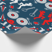 Papier Cadeau American Country Music Line Dancing (Coin)