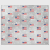 Papier Cadeau American Flag Amérique USA Patriotique (Plat)