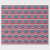Papier Cadeau American Flag Painted On Wooden Pallet (Plat)