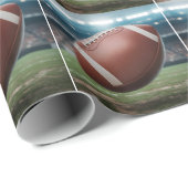 Papier Cadeau American Football (Coin rond)