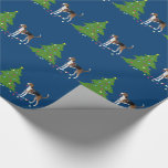 Papier Cadeau American Foxhound Christmas Design<br><div class="desc">American Foxhound chasse chien race vue latérale silhouette conception de Noël. Cette silhouette peut également représenter : Hound anglais, Foxhound, Hound, chien de chasse, Austrian Pinscher, Ariegeois, Catahoula Leopard Dog, Leopard Dog, Blue Lacy, Braque Saint Germain, French White and Black Hound, Norwegian Hound, Dunker, Estonian Hound, Hamilton Hound, Swedish Foxhound,...</div>