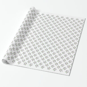 Papier Cadeau American Foxhound Walks Design