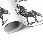 Papier Cadeau American Saddlebred (Coin rond)