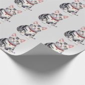 Papier Cadeau American Shorthair heureux (Coin)