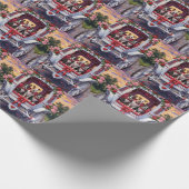 Papier Cadeau American Staffordshire Dog Valentine's Day (Coin)