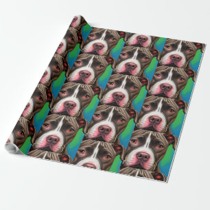 Papier Cadeau American Staffordshire Terrier