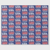 Papier Cadeau America's 250th Birthday - Groovy USA 250 (Plat)