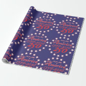 Papier Cadeau Amérique 250 (Déroulé)