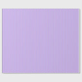 Papier Cadeau Améthyste rayures violettes et blanches (Plat)
