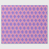 Papier Cadeau Améthyste violet chaud rose blanc Marocain #4DS (Plat)