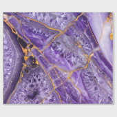 Papier Cadeau Améthyste Violette (Plat)