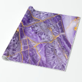 Papier Cadeau Améthyste Violette (Déroulé)