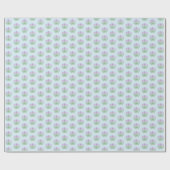 Papier Cadeau Amherst Imprimé sur Turquoise Clair  (Plat)