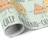 Papier Cadeau Ami amusant chips (Coin rond)