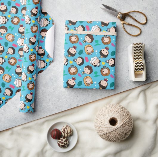Papier Cadeau AMIS™ | Caractère Motif Chibi (Artisanat)
