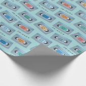 Papier Cadeau AMIS™ | Celui Avec Motif De Bande Vidéo (Coin)