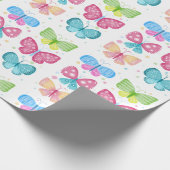 Papier Cadeau Amis colorés de Flutter (Coin)