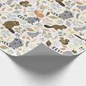 Papier Cadeau Amis de Woodland (Coin)