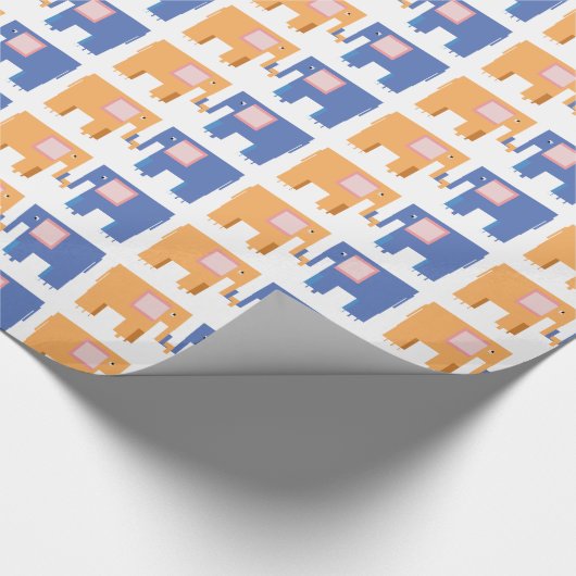 Papier Cadeau Amis éléphants (Coin)