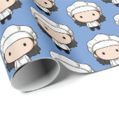 Papier Cadeau AMIS™ | Monica Chibi (Coin rond)