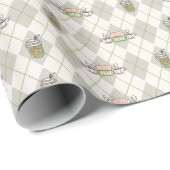 Papier Cadeau AMIS™ | Motif de Jacquard Perk Central (Coin rond)