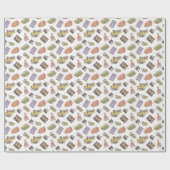 Papier Cadeau AMIS™ | Motif d'icône Poka Dot (Plat)