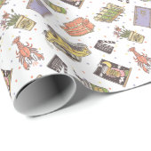 Papier Cadeau AMIS™ | Motif d'icône Poka Dot (Coin rond)