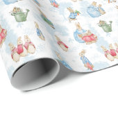 Papier Cadeau Amis Peter Rabbit Baby (Coin rond)