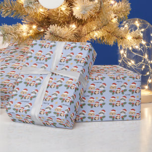 Papier Cadeau Amis vétérinaires personnalisés pour Noël