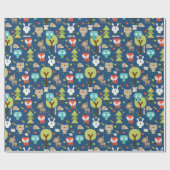 Papier Cadeau Amis Woodland (Plat)