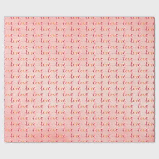 Papier Cadeau Amour (Plat)