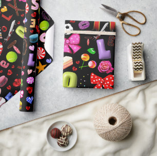Papier Cadeau Amour
