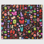 Papier Cadeau Amour (Plat)