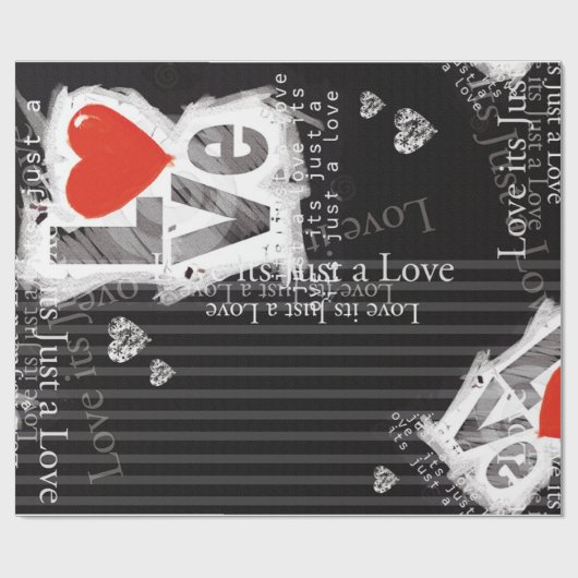 Papier Cadeau Amour (Plat)