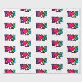 Papier Cadeau Amour (Plat)