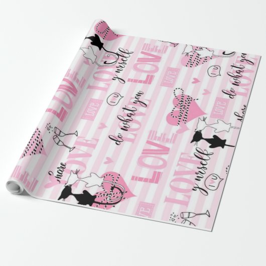 Papier Cadeau Amour (Déroulé)