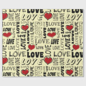 Papier Cadeau Amour (Plat)