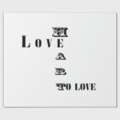 Papier Cadeau Amour (Plat)