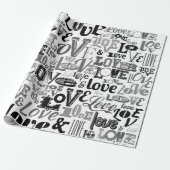 Papier Cadeau Amour 3 (Déroulé)