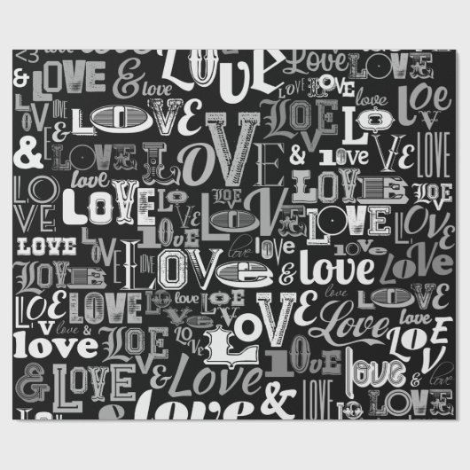 Papier Cadeau Amour 4 (Plat)